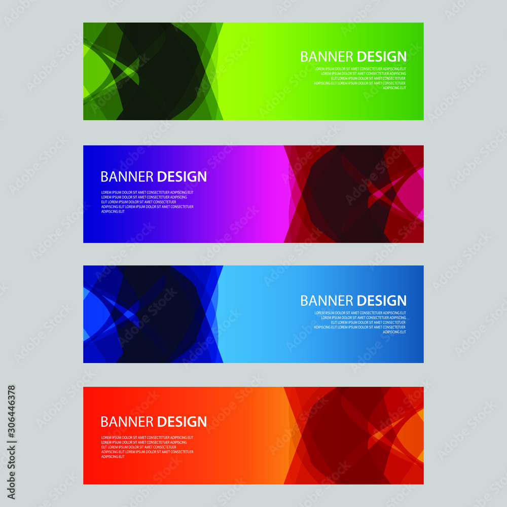 Fototapeta premium Vector Abstract design banner web template