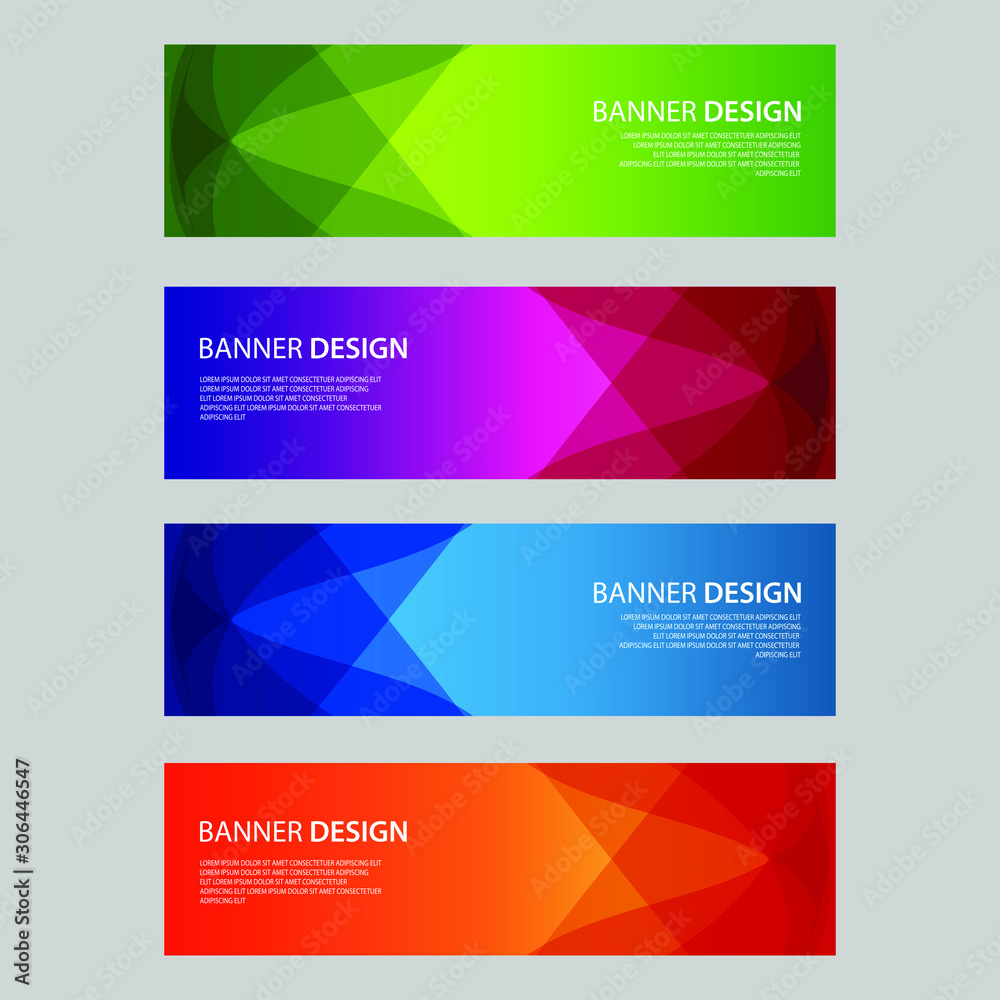 Vector Abstract design banner web template Vector Abstract design banner web template