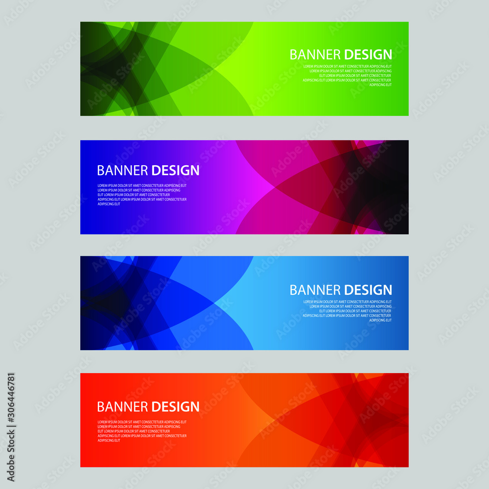 Vector Abstract design banner web template Vector Abstract design banner web template