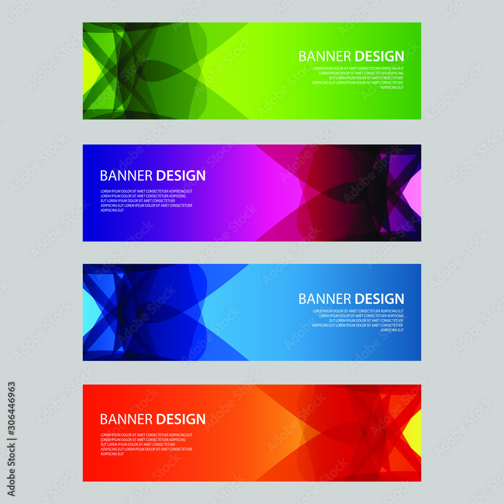 Vector Abstract design banner web template Vector Abstract design banner web template