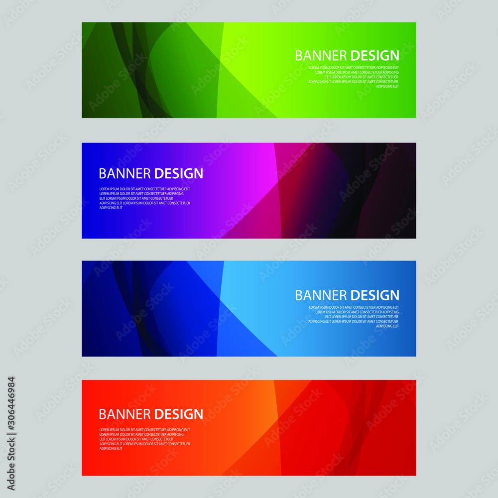 Fototapeta premium Vector Abstract design banner web template