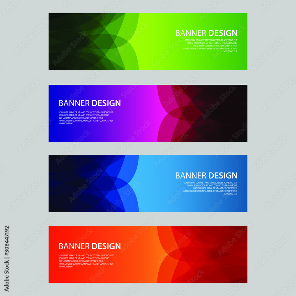 Obraz premium Vector Abstract design banner web template