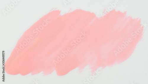 Pink paint stain isolated