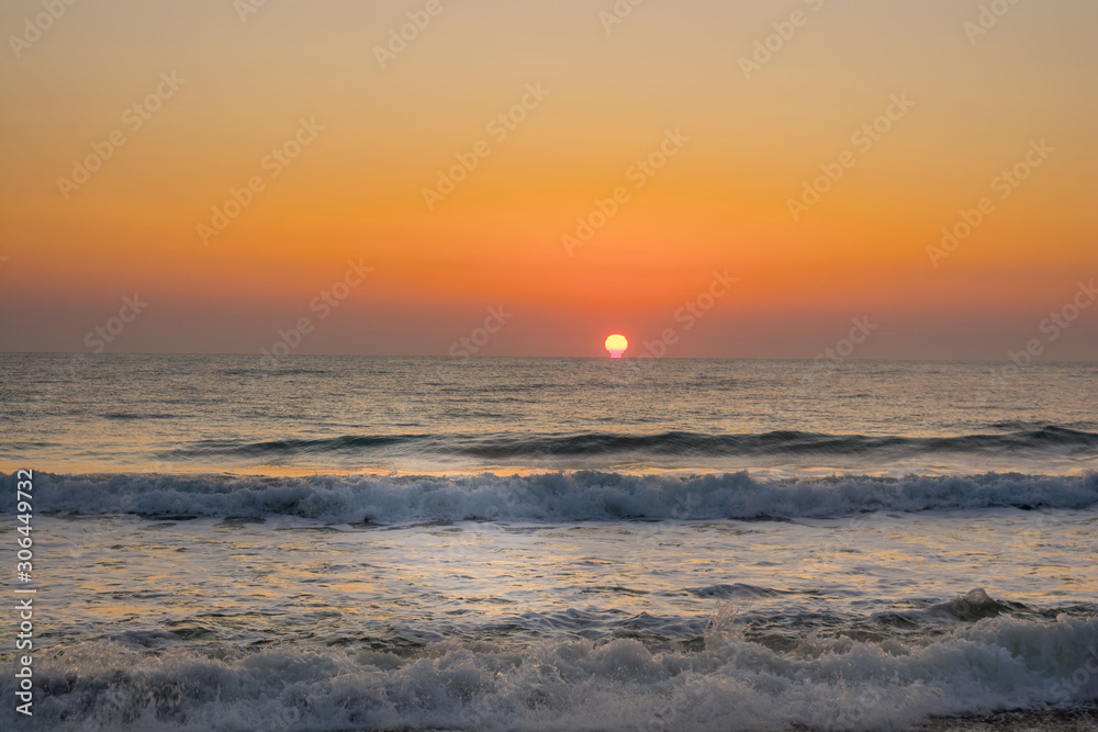 Dawn by the sea