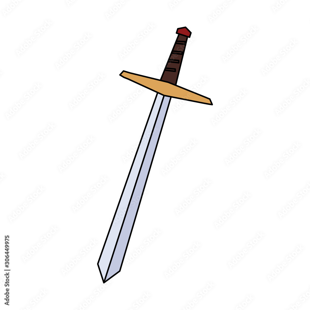 sword long on white background sword long on white background
