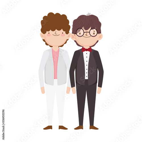 wedding groom men character cartoon