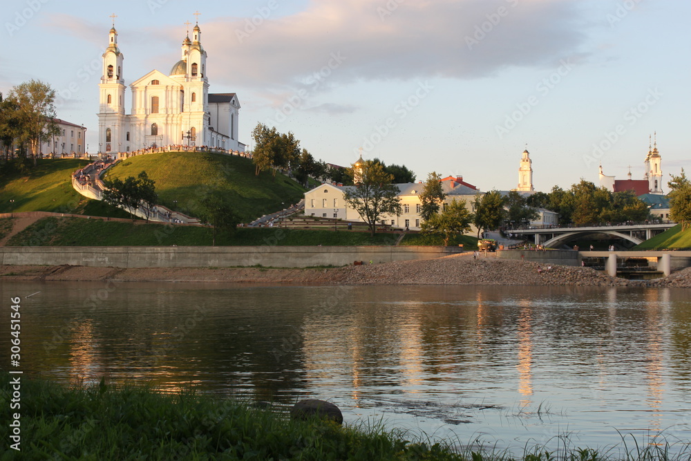 Holy Assumption Cathedral on the river Dvina 