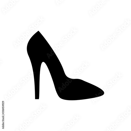 Fotografia high heel icon vector design symbol