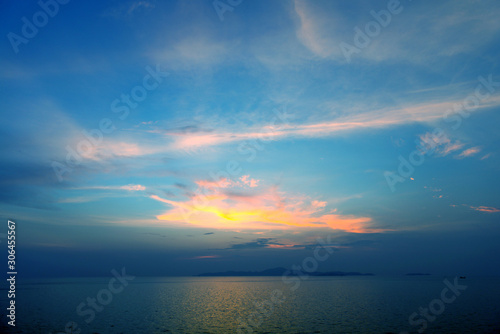 Beautiful sunset on the sea © opasstudio