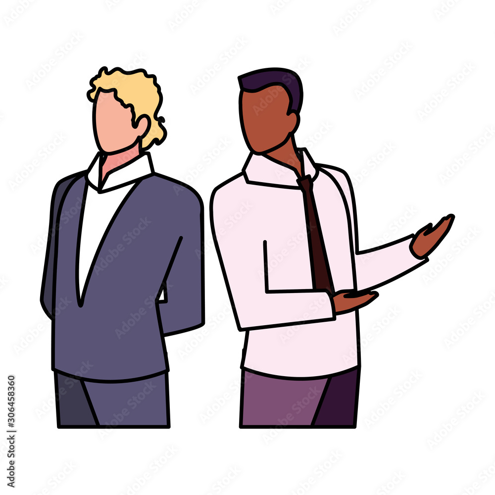 cute businessmen with various views and poses cute businessmen with various views and poses