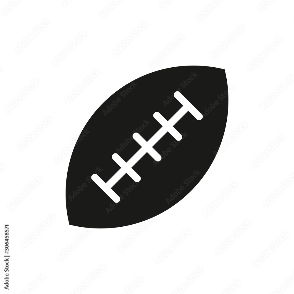 American football icon vector design template on white background American football icon vector design template on white background