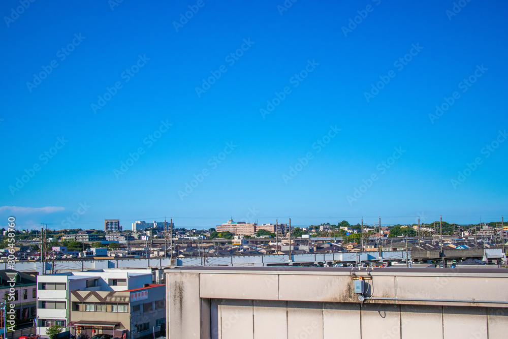 Blue sky and scenery of Chiba City Blue sky and scenery of Chiba City