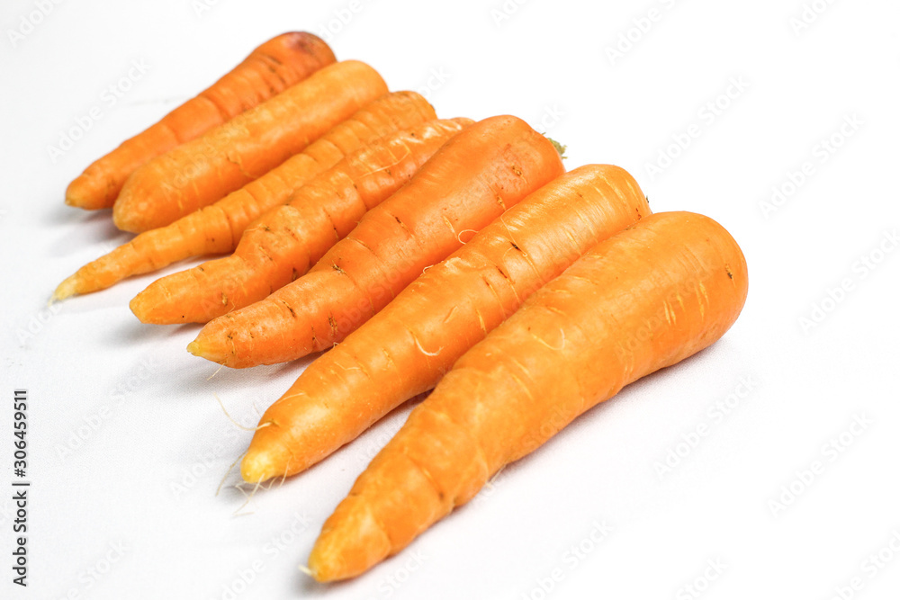fresh carrot isolated on white background fresh carrot isolated on white background