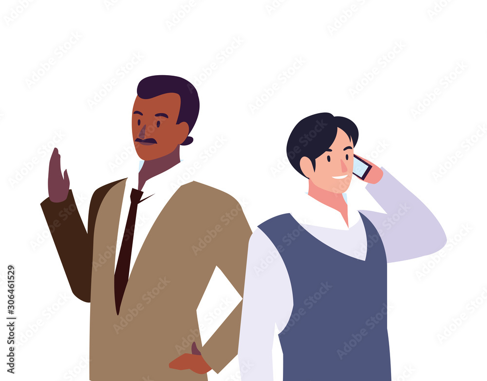 cute businessmen with various views, poses and gestures cute businessmen with various views, poses and gestures