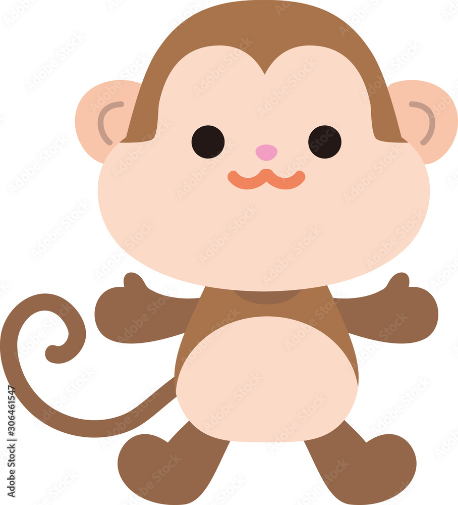 vector illustration of a monkey vector illustration of a monkey