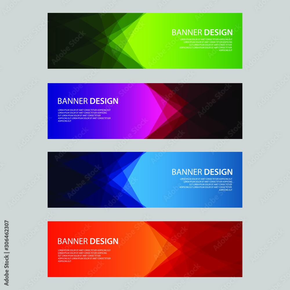 Vector Abstract design banner web template Vector Abstract design banner web template