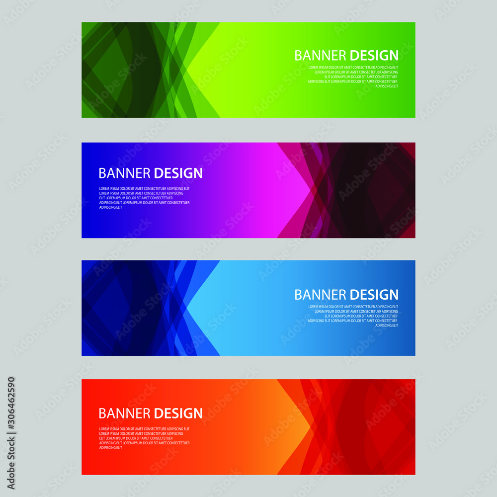 Fototapeta premium Vector Abstract design banner web template