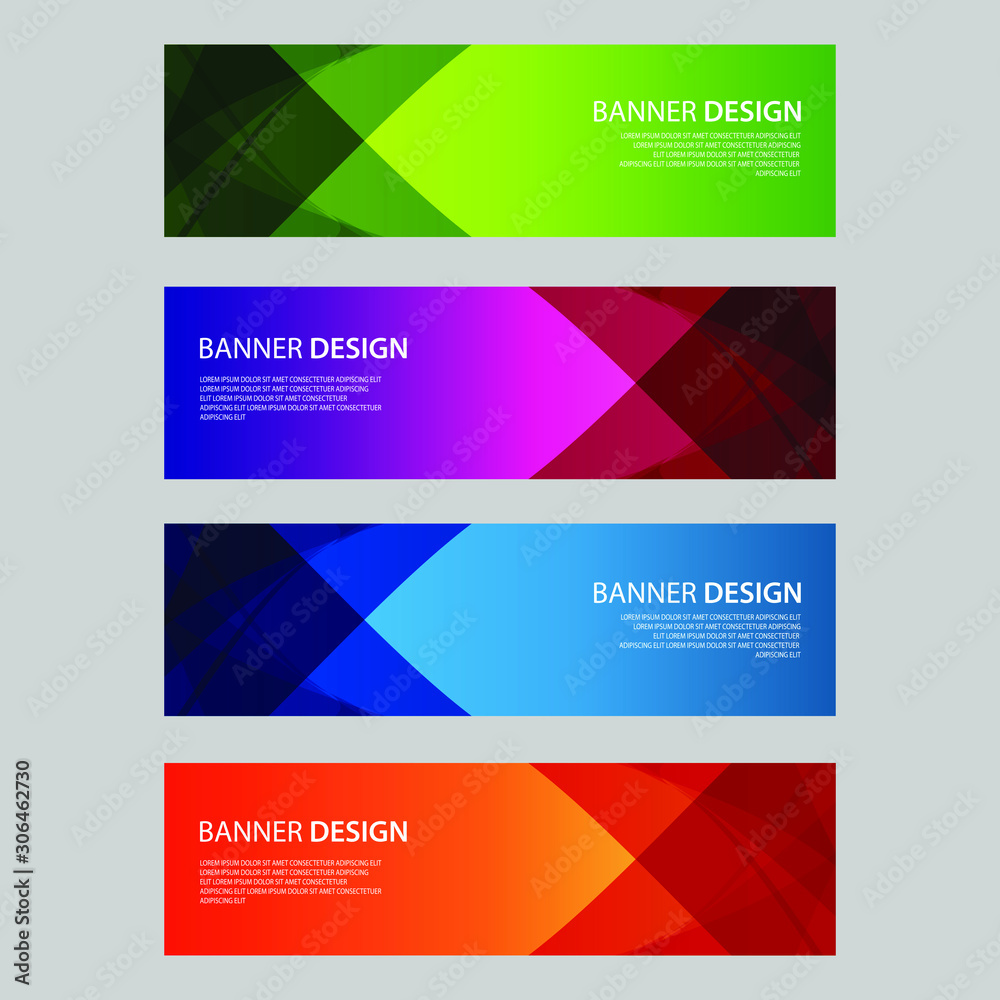 Fototapeta premium Vector Abstract design banner web template
