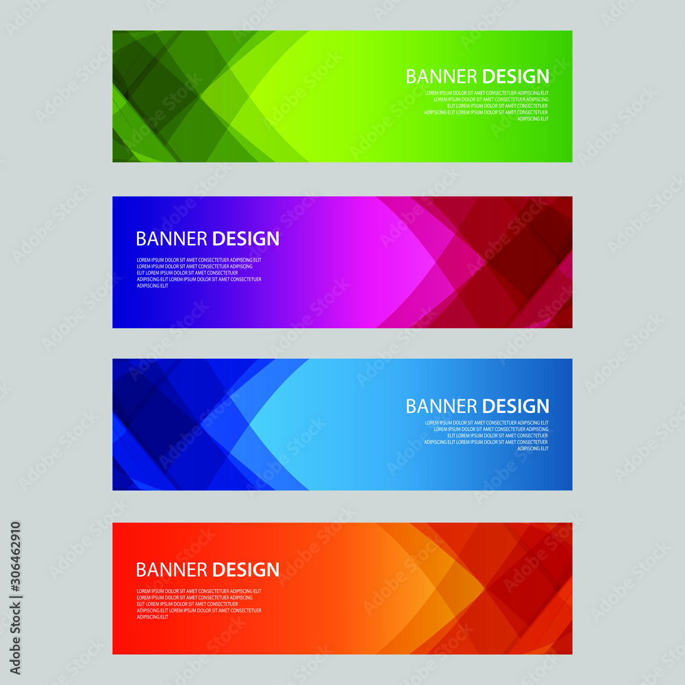 Vector Abstract design banner web template Vector Abstract design banner web template