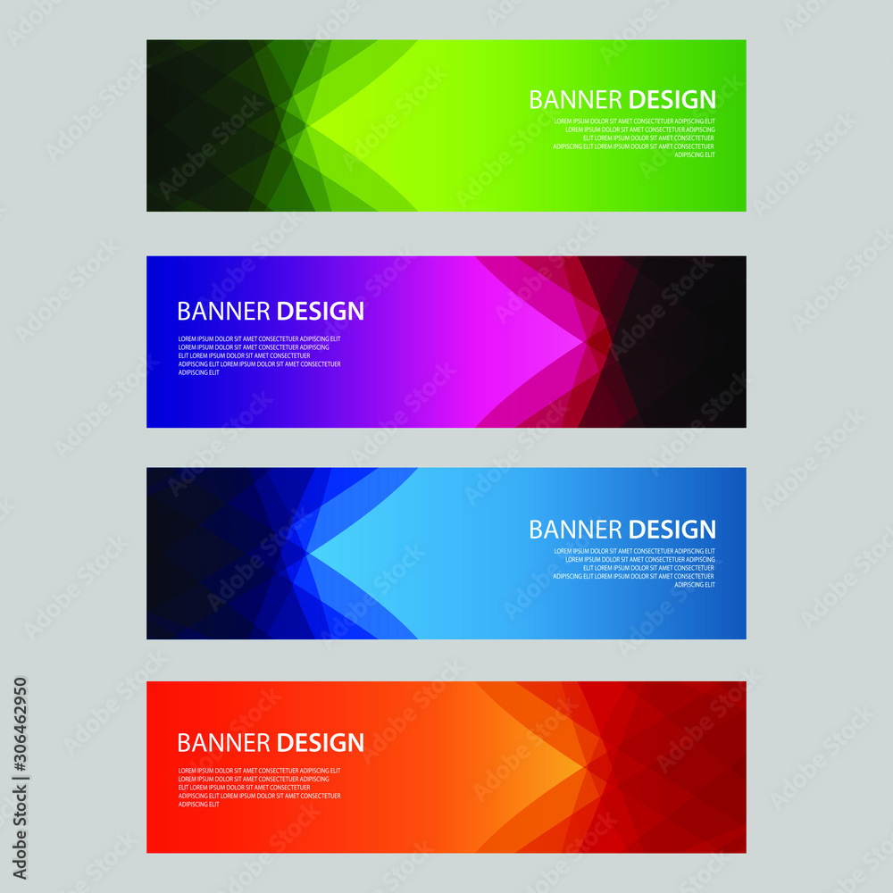 Naklejka premium Vector Abstract design banner web template