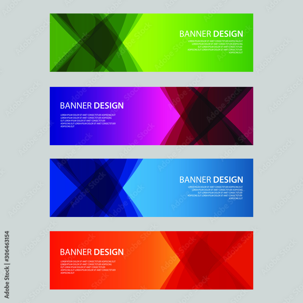 Vector Abstract design banner web template Vector Abstract design banner web template