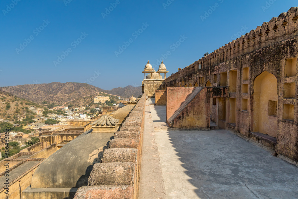 A shot from the roof of the Amber Fort in Rajasthan, India.