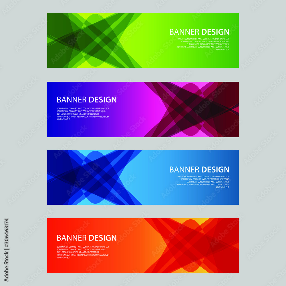 Vector Abstract design banner web template Vector Abstract design banner web template