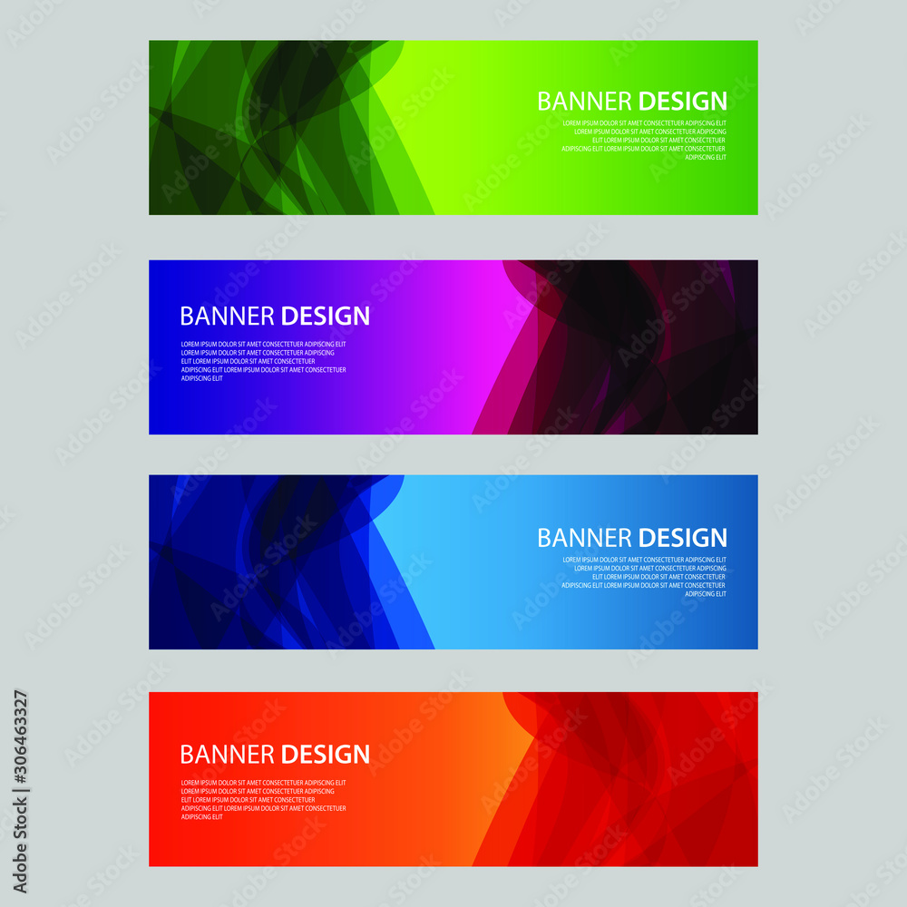Fototapeta premium Vector Abstract design banner web template