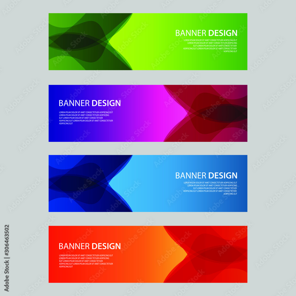 Vector Abstract design banner web template Vector Abstract design banner web template