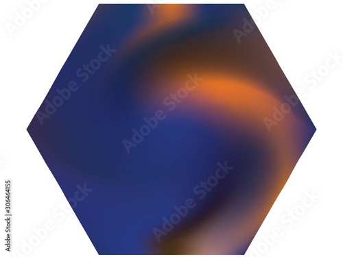 Hexagonal chromatic background.