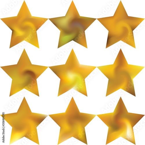 Kit of pentagram abstract backgrounds.