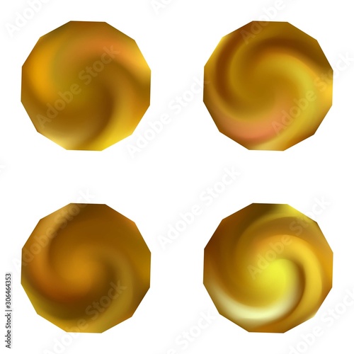 Kit of polygonal gradient backgrounds.