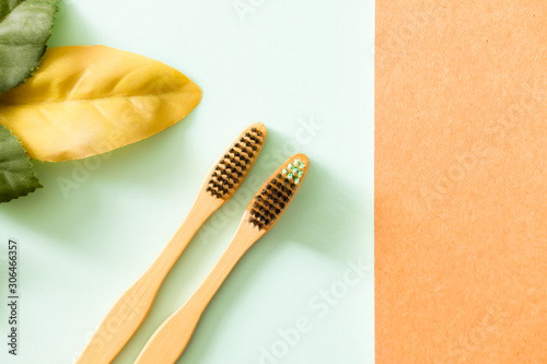 Natural bamboo toothbrush.