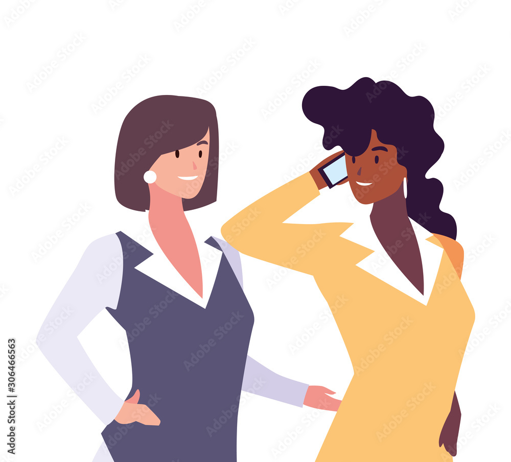 cute businesswomen with various views, poses and gestures cute businesswomen with various views, poses and gestures