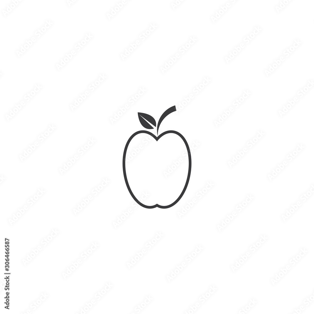 Apple logo vector illustration template Apple logo vector illustration template