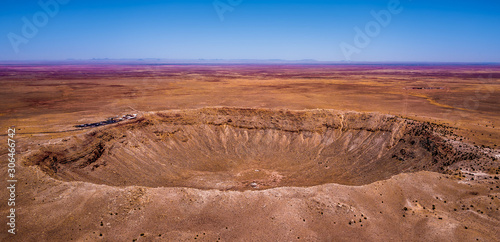 Canvas meteor crater
