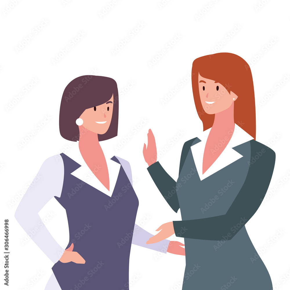 cute businesswomen with various views, poses and gestures cute businesswomen with various views, poses and gestures