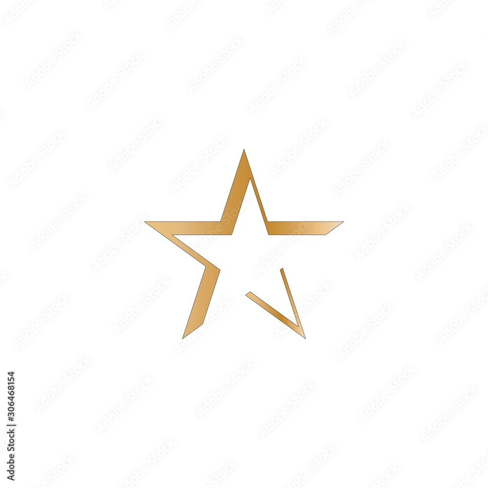 Obraz premium Star logo vector illustration template