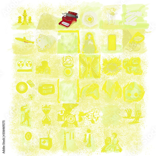 background with elements