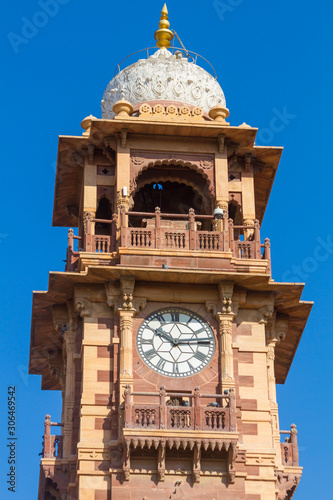 Jodhpur, India,18th January 2017 - The  famous clocktower in Jodhpur.