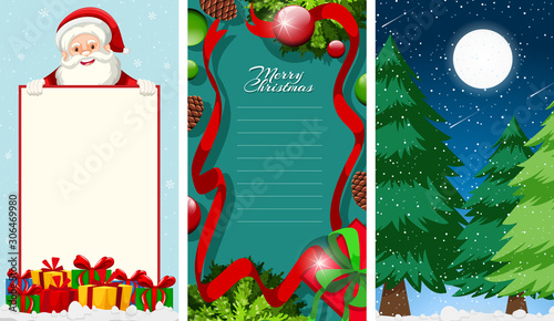 Background templates with christmas theme