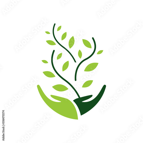 environmental sustainability logo Vector Illustration. sign of earth wildlife conservation symbol. eps.10