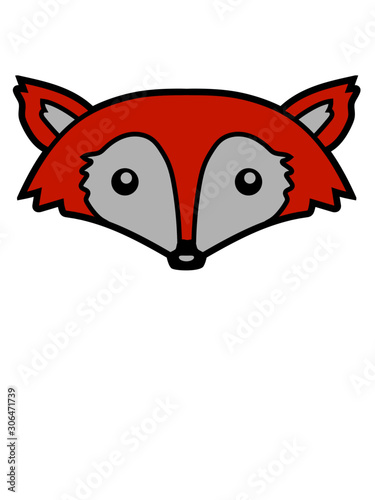 Niedlicher Fuchs Kopf 