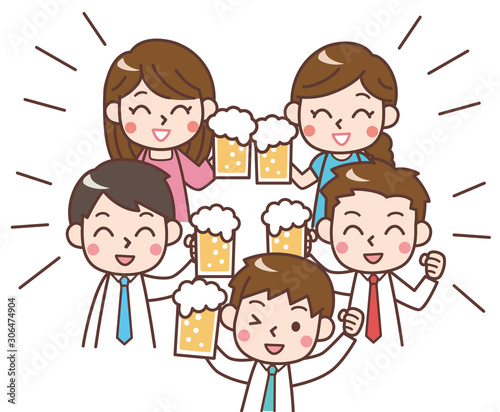 飲み会　男女