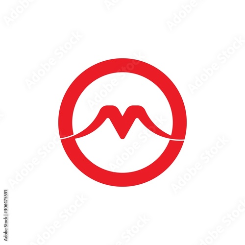 Letter M logo icon design template elements