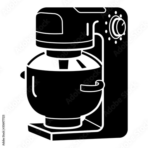 Food processor equipment icon. Simple illustration of food processor equipment vector icon for web design isolated on white background