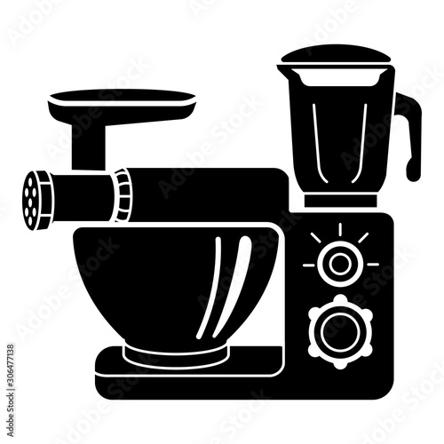 Food mixer icon. Simple illustration off food mixer vector icon for web design isolated on white background