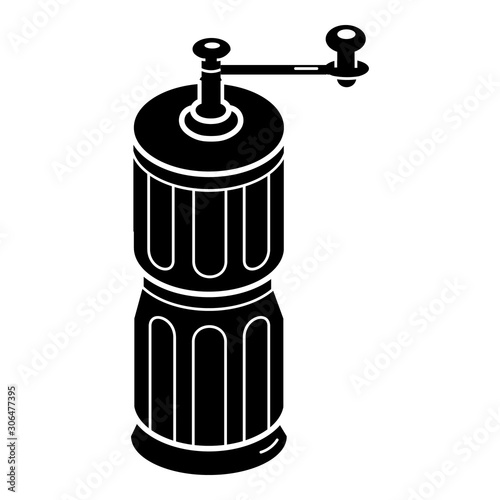 Coffee grinder icon. Simple illustration of coffee grinder vector icon for web design isolated on white background