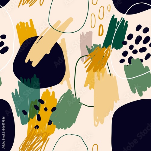 Abstract seamless pattern, trendy design