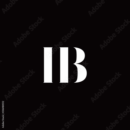 IB Logo Letter Initial Logo Designs Template